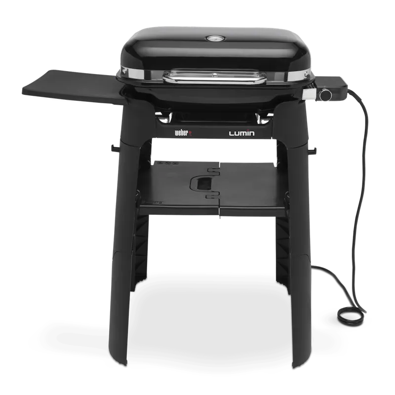 LUMIN COMPACT-ELEKTRISCHE BARBECUE MET ONDERSTEL - Zwart