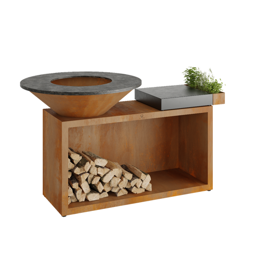 OFYR Island Corten 100 Donker Grijs Keramiek