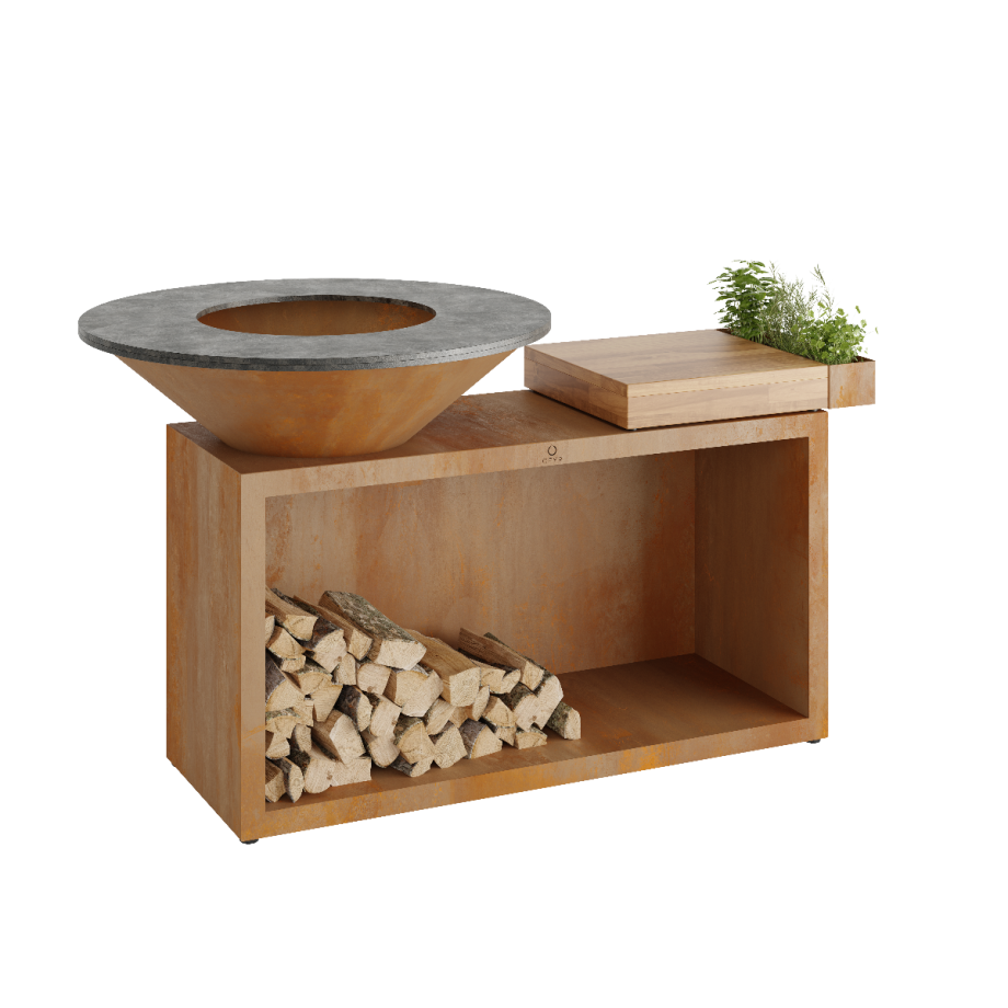 OFYR Island Corten 100 Teak Hout